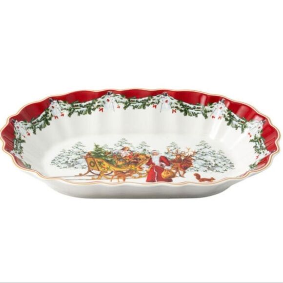 VILLEROY & BOCH TOYS FANTASY LARGE OVAL SERVING BOWL - NEW - Picture 3 of 11